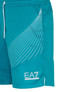 Мужские теннисные шорты EA7 Man Woven Shorts - спектр зеленый
