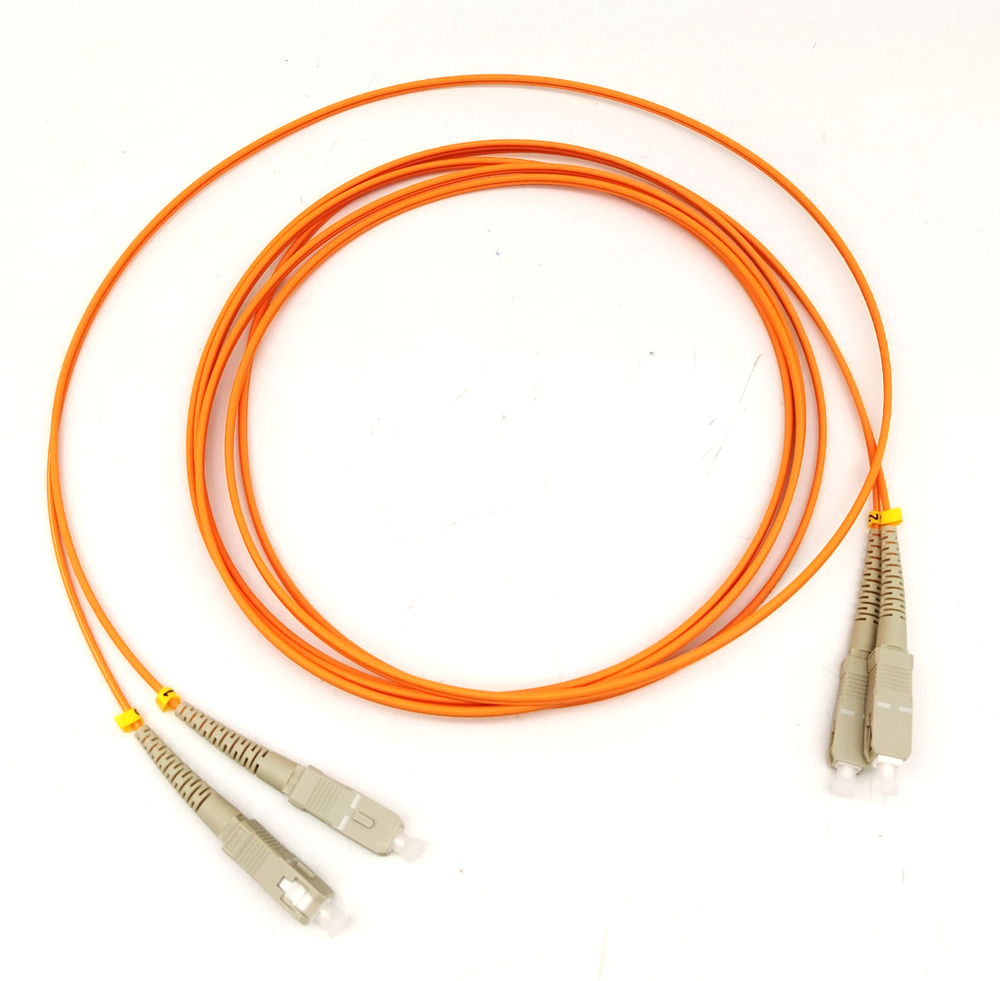 Волоконно-оптический шнур Hyperline FC-D2-50-SC/PR-SC/PR-H-3M-LSZH-OR патч-корд