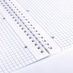 Тетрадь А4, 96 л., BRAUBERG, гребень, клетка, матовая ламинация, "Marble", 404063, 4шт