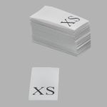 Этикетка размерник для одежды размер "XS", 10х20 мм, белый, 100 шт