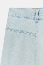Асимметричная джинсовая юбка миди TRF — ZARA