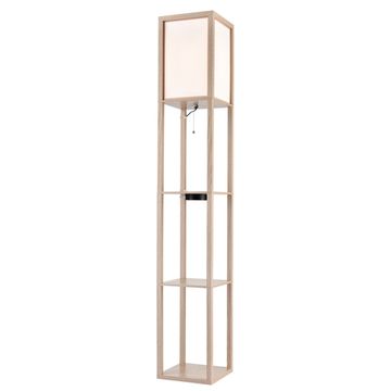 Торшер 1*Е27 8091/1F дерево,белый Comfi PRACTIC Lumion