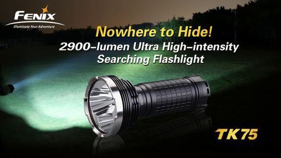 Самый мощный светодиодный фонарь Fenix TK75 XM-L2, 2900 люмен