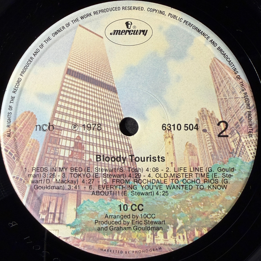 10cc ‎– Bloody Tourists (Скандинавия 1978г.)