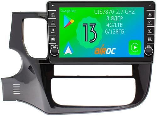 Магнитола для Mitsubishi Outlander 3 2012-2022 - Airoc AB-2607 (кнопки и крутилки), Android 13, Быстрая, SIM-слот, CarPlay
