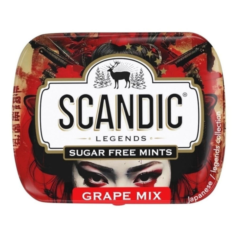 Конфеты без сахара SCANDIC "Виноградный микс" 14г