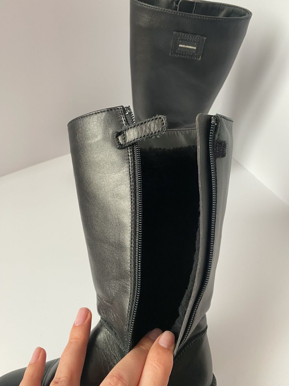 Кожаные сапоги Dolce&Gabbana, 25,5