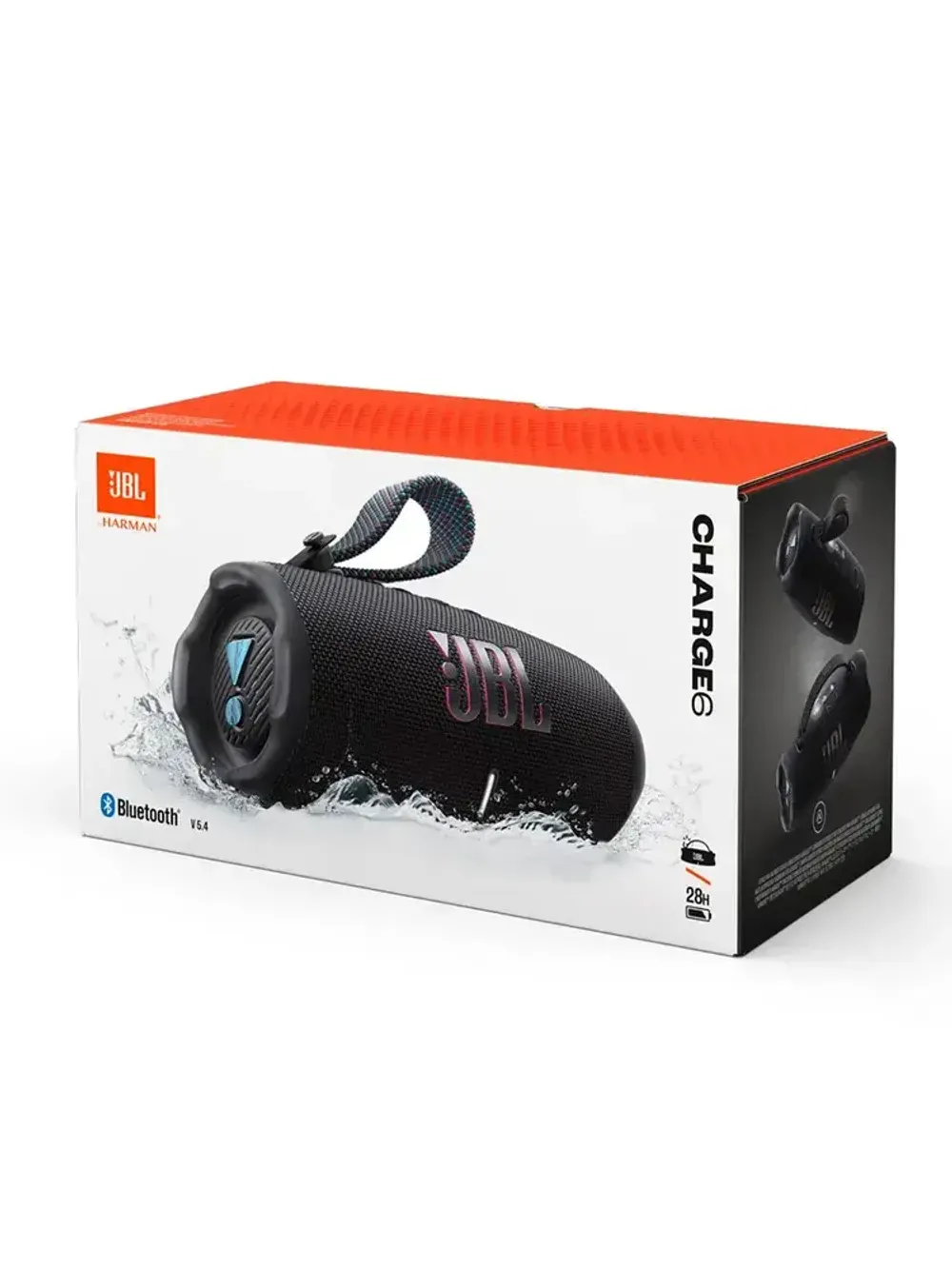 Беспроводная колонка JBL Charge 6 Black Orange - 8