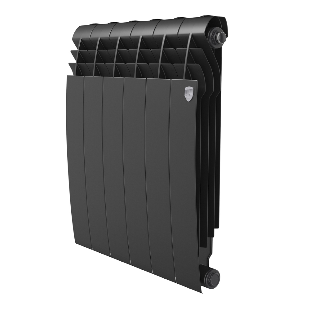 Радиатор биметаллический Royal Thermo BILINER B 500 Чёрный - 6 секц.