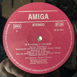 Винтажная виниловая пластинка LP Jo Kurzweg In Concerto (ГДР 1977)