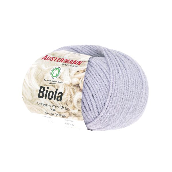 Пряжа Austermann (Аустерманн) Biola / уп.10 мот. по 50 г, 112 м, 12002