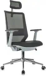Кресло эргономичное Бюрократ MC-G612N-H черный Elastic-102 Neo Black сетка/ткань с подголов. крестов. металл хром