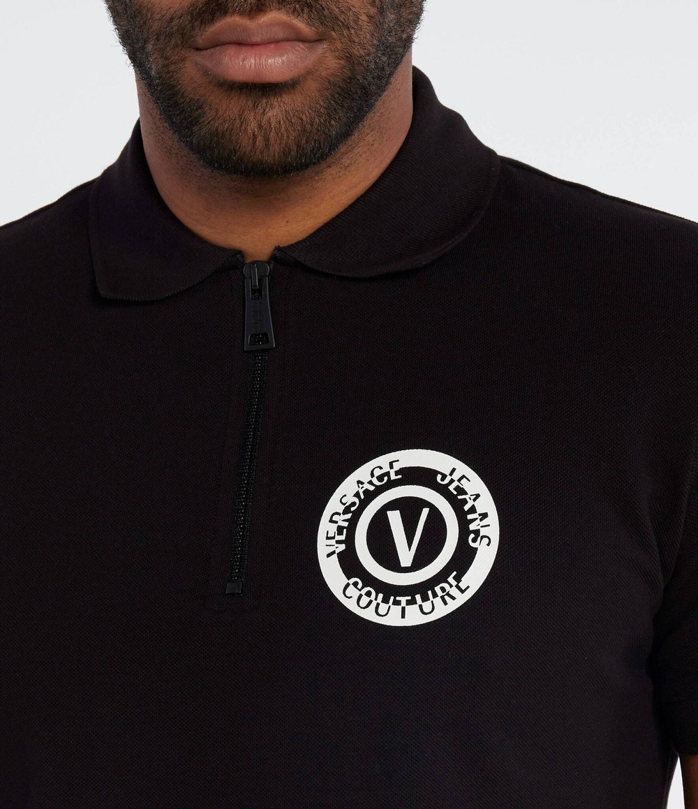 Поло Versace Jeans Couture - черный(76GAGT06CJ01T)