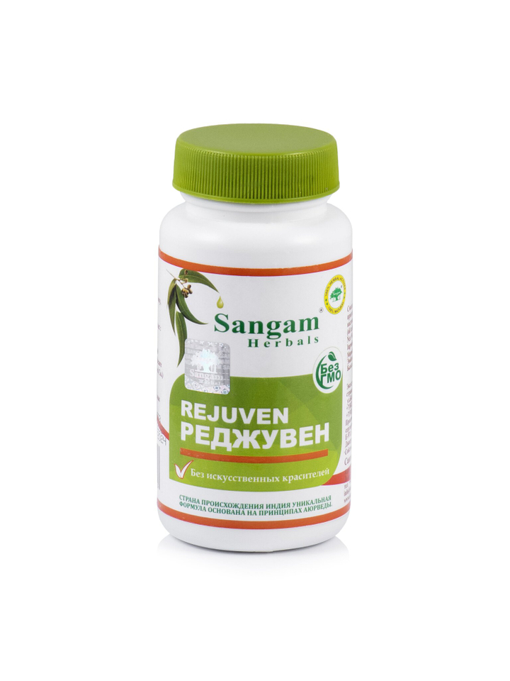 Sangam Herbals Rejuven Реджувен смесь сухого растительного сырья (750 мг) 60 таб