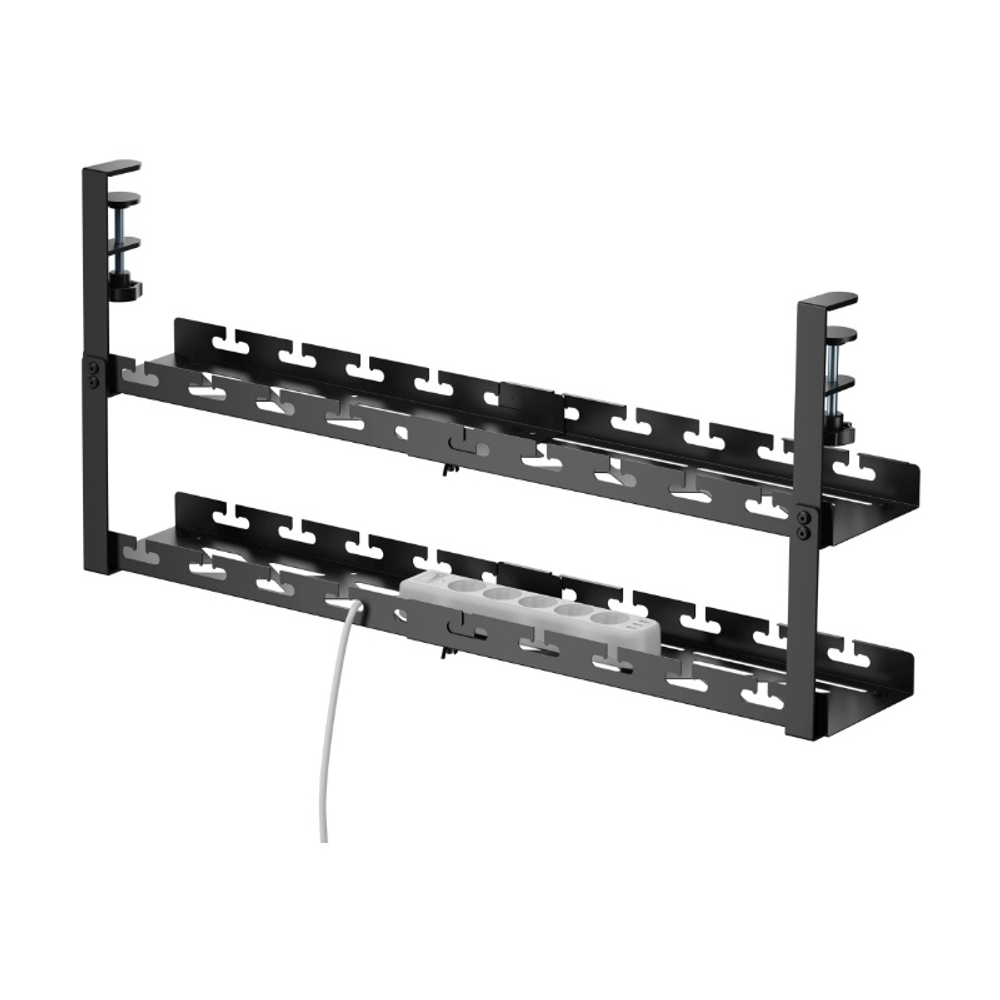 Кабель-канал Cactus CS-CM-700-2BK для столов 72.8x13.5x34.2см черный