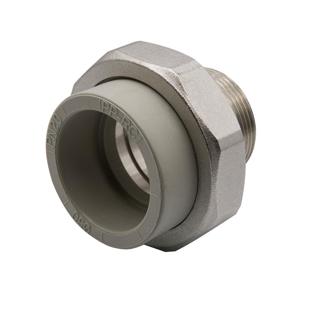 Муфта комб. разъемная, нар 50х1 1/2" EVER® СЕРЫЙ (Россия)