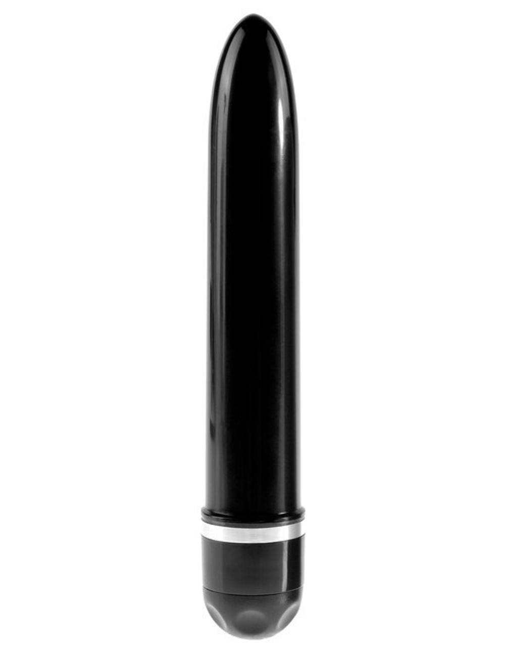 Реалистичный коричневый фаллос с вибрацией King Cock 8" VIbrating Stiffy (Цвет: коричневый)
