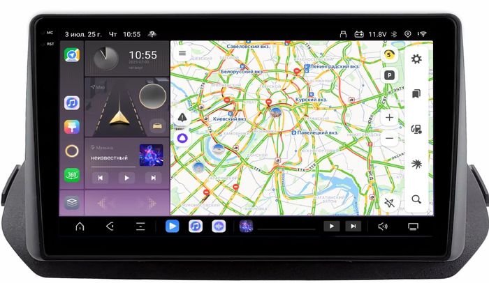 Магнитола для Mitsubishi Outlander 4 2021+ - Kuberg OL-1573 QLed+2K, Android 13, Быстрейшая, CarPlay, 4G SIM-слот