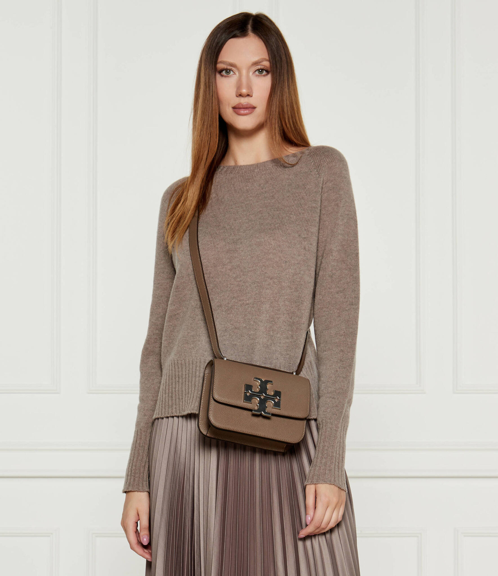 Кожаная сумка через плечо ELEANOR TORY BURCH - бежевый(155671)