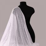 Сетка бельевая эластичная 85 г/м², шир.150 см / 1 метр, с флоком TBY.SZ030218, цв.белый /SZ030218.21/1/