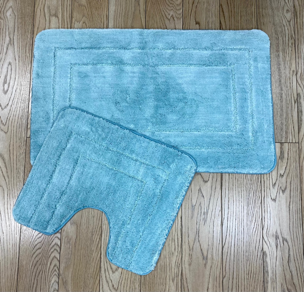 ZALEL Коврик для в/к Эксклюзион (Exclusion) 60x100+50*60 голубой (light blue) 1/12