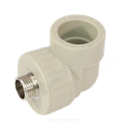 Угольник PP-R комбинированный серый Дн 20х3/4" НР VALFEX 10126220Г