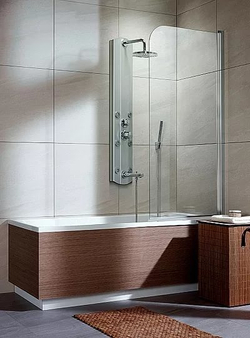 Шторка на ванну Radaway Eos PNJ 70x152 правая, крепится справа, профиль хром, стекло прозрачное 205101-101R