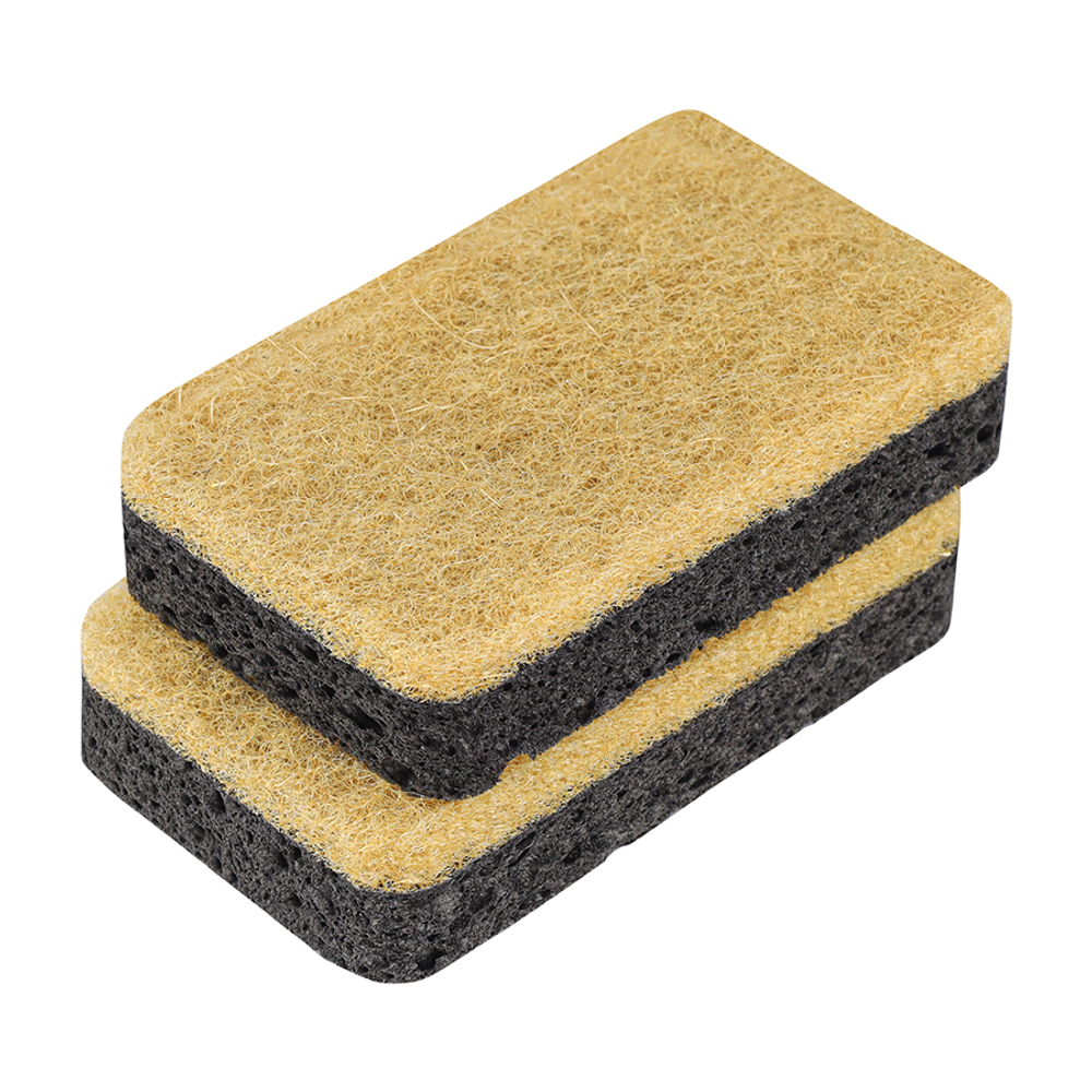 Набор губок для посуды из целлюлозы и кокосового волокна Eco Sponge черные | 6шт