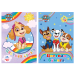 Бумага цв. А4 10л. 10цв. Папка "Paw Patrol" в ассорт. (Академия Групп)