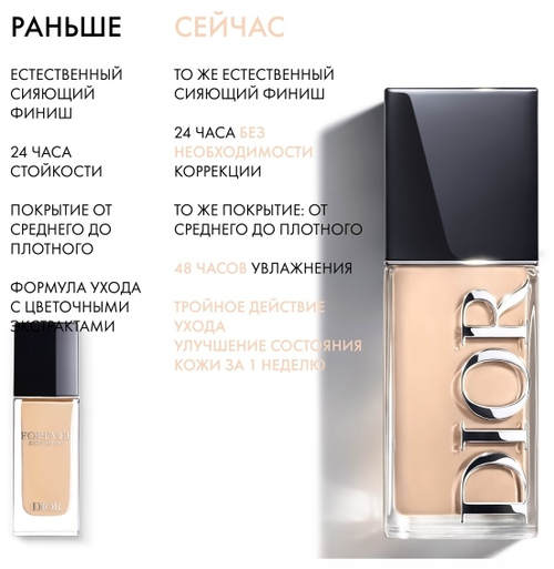 Dior Forever Skin Glow New Тональная основа 0.5N