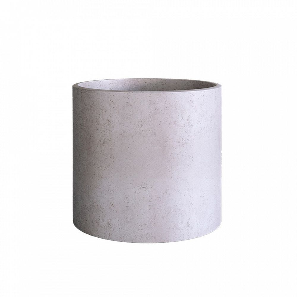 Кашпо CYLINDER CONCRETE WHITE D30 H30