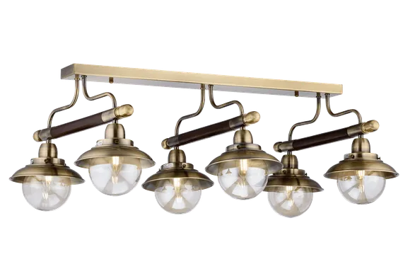Люстра потолочная Sfera Sveta 5378/6 AB, 6×40 Вт, бронзовая
