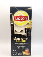 Чай пакетированый LIPTON Earl Grey Lemon со вкусом бергамота и лимона 25 пакетиков, 50 г (ИЗ Эстонии )