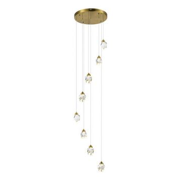 Светильник подвесной LED 8*3W 3000K SL6114.203.08 золотистый/прозрачный Cascato ST-Luce