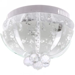 Люстра 3*40Вт Е27+LED 25*30*30см хром A31007-300