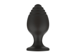 Силиконовая анальная пробка черная M (7.2*3.5cm) 3303-02