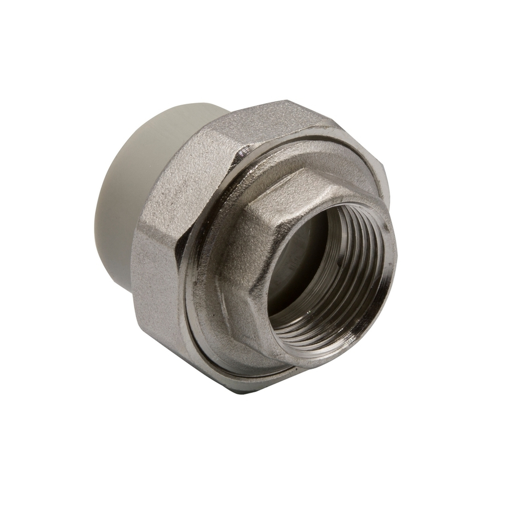 Муфта комб. разъемная, вн 25х3/4" EVER®  СЕРЫЙ (Россия)