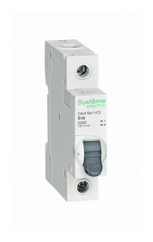Systeme Electric City9 Set Автоматический выключатель (АВ) B 40А 1P 4.5kA 230В