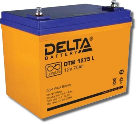 DTM 1275 L Delta Аккумулятор герметичный свинцово-кислотный