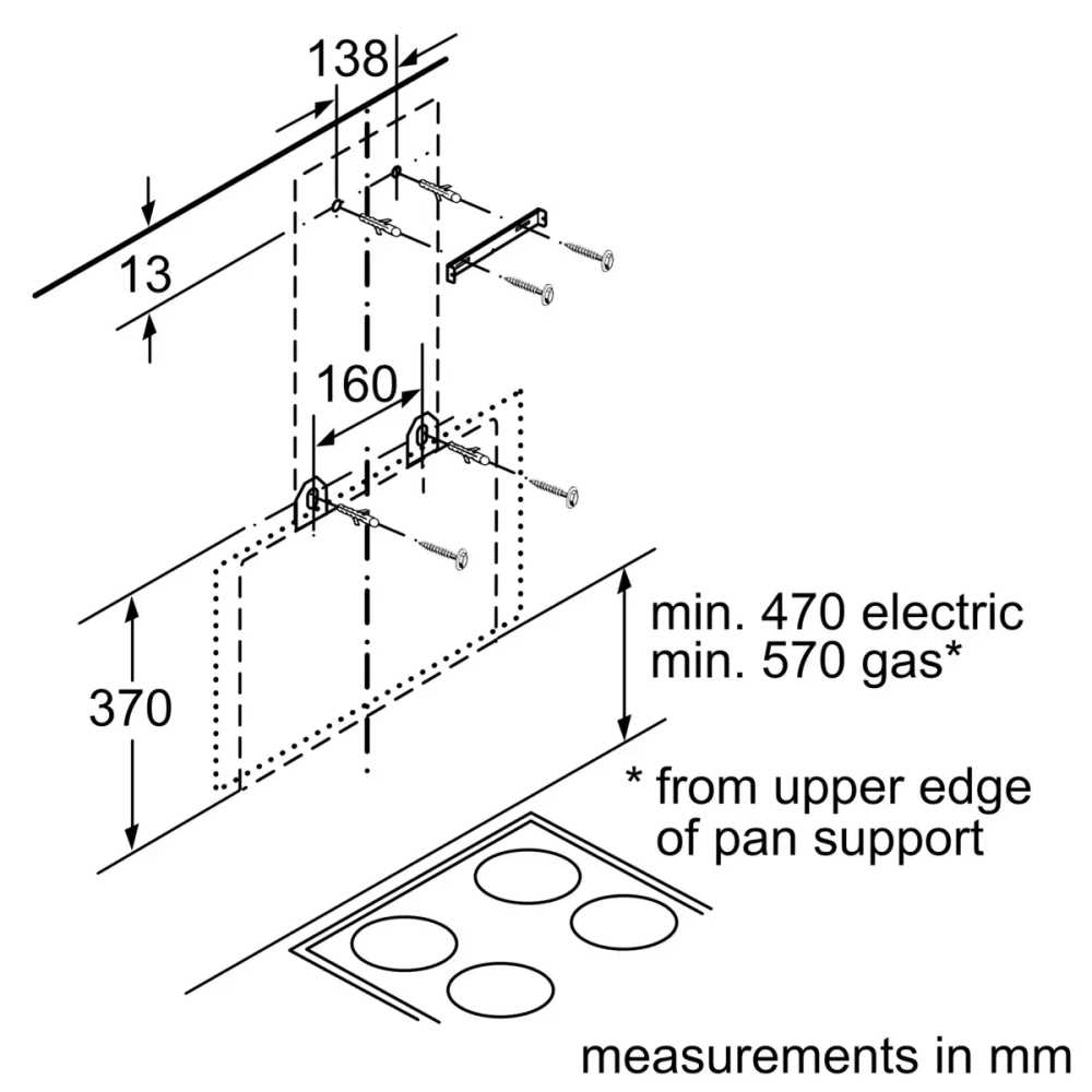 Вытяжка Bosch DWK66AJ60T