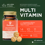PROPHYTO Multivitamin Витаминный комплекс для собак и кошек (40 таблеток)