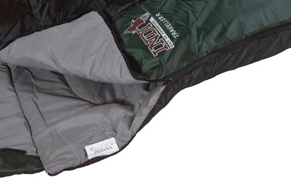 Спальный мешок INDI Traveller R-zip от -6 °C (одеяло с подголовником 230+35X90 см)