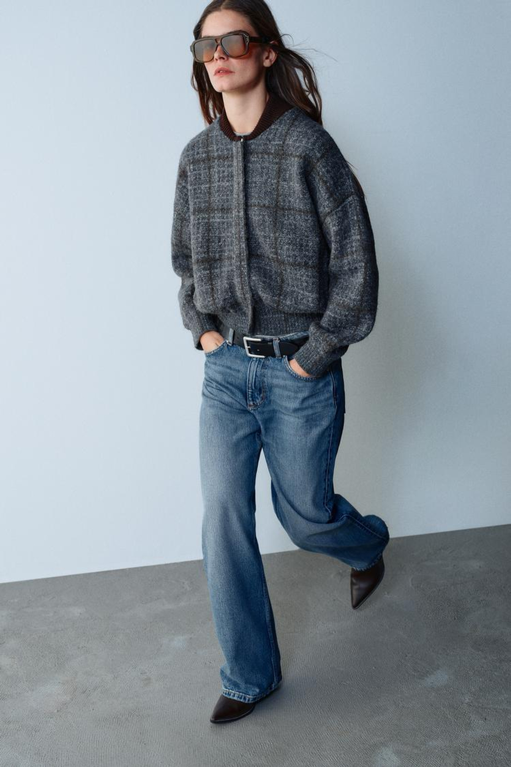 ZARA БОМБЕР В КЛЕТКУ, РАЗНОЦВЕТНЫЙ