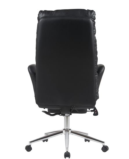Кресло руководителя TopChairs Solid с оттоманкой черный