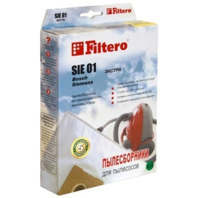 Filtero SIE 01 (4) ЭКСТРА, пылесборники, 4 шт в упак.