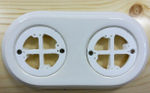 Подложка керамическая 2х-местн., белый, Арбат Interior Electric ПКА.2.01