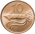 10 эйре. Исландия. 1981 год. AU-UNC