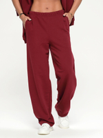 Костюм oversize в стиле спорт шик, 713.9059.91.04, цвет бордо