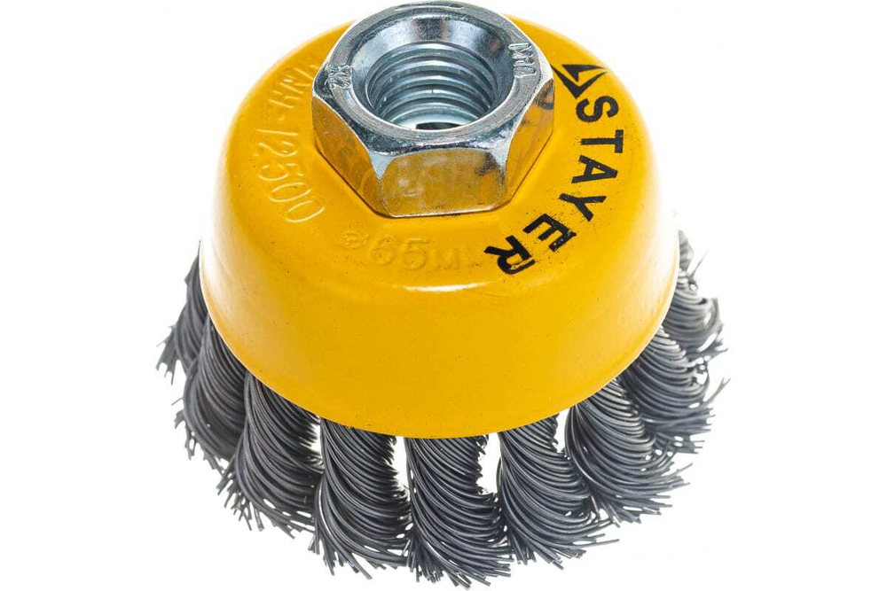 Щетка чашечная "MASTER" (65 мм; М14) для УШМ STAYER 35128-065_z01