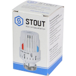 Головка термостатическая STOUT - M30x1.5 (регулировка 6-28°C, цвет белый)